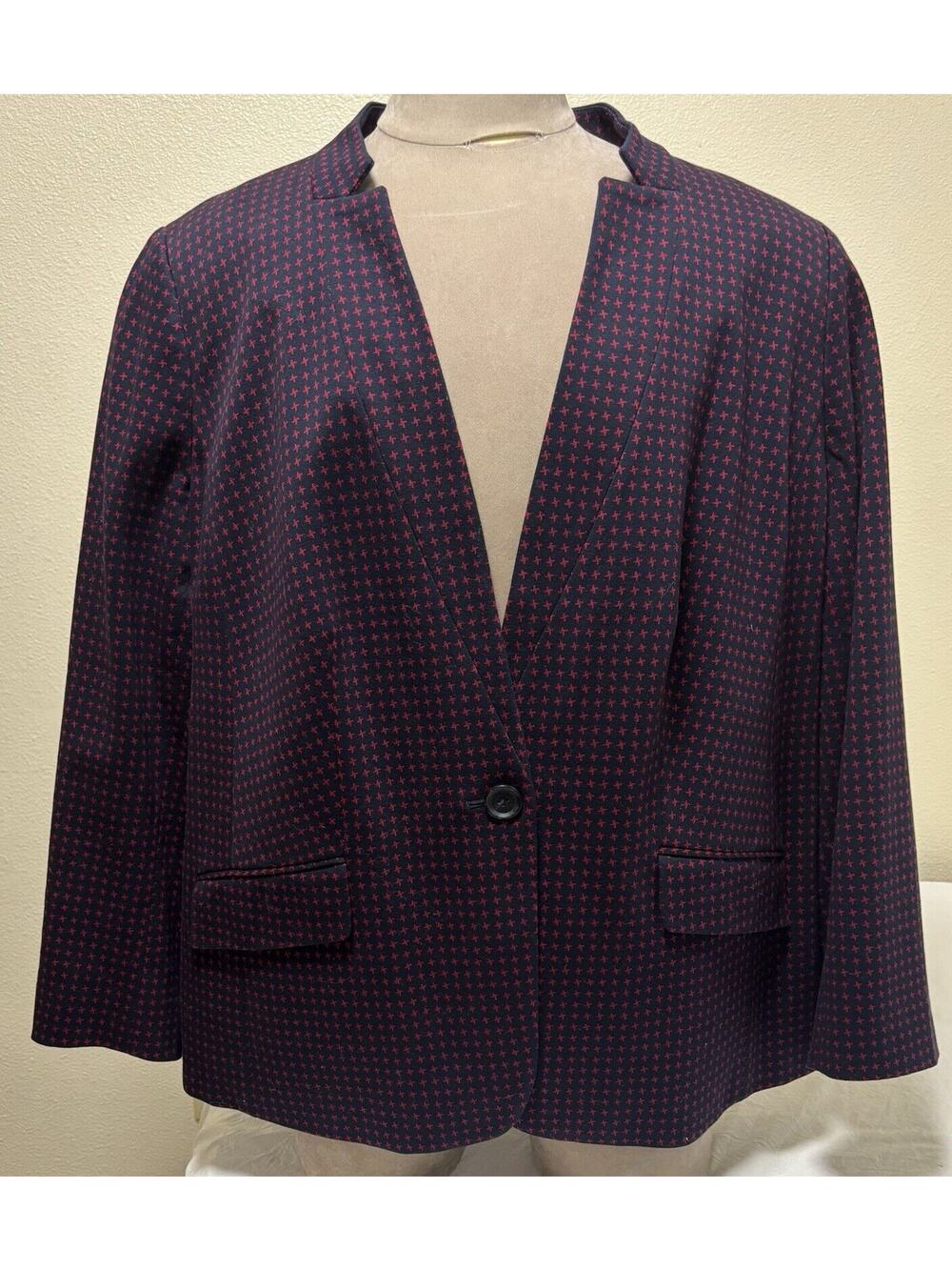 Talbots Women’s Plus Size 22W Aberdeen Blazer Career Preppy Academia Demure